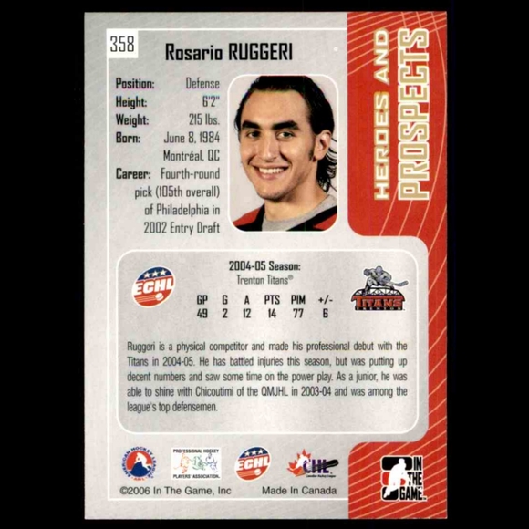 Trenton Titans Ruggeri #7 Game Worn Jersey ECHL - Picture 7 of 7